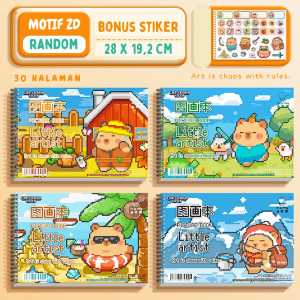 Buku Gambar Lukis Sketsa Anak Mewarnai Sketchbook A4 ST0021