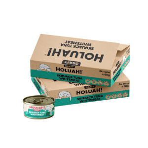[Carton Deal] Holuah! Gravy Cat Wet Food Can w 10 Recipes in Tender Chunks (80g x 24cans/carton)