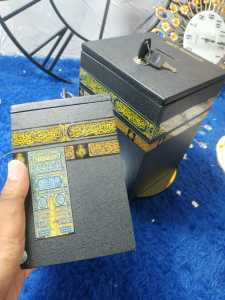 Celengan Miniatur kabah kunci jumbo besar tabungan replika kakbah gembok premium