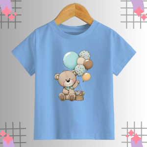 KOKO IMPORT - Baju Kaos Anak Perempuan Fashion Lengan Pendek Umur 2-16 Tahun Karakter Bear Lucu