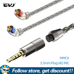 CVJ TS800 Earphone Cable 200 Core Eight Braid Silver-Plated Upgrade Earbuds Line MMCX/S/C/0.75mm/0.78mm 2Pin Headphone Wire With Swappable Connectors Type-C/2.5/3.5/4.4mm Headsets Cable For BLON BL03 KZ ZSN EDX PRO TRN WANER SG 7HZ SE535