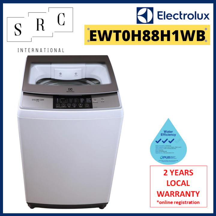 Electrolux EWT0H88H1WB Cyclonic Care Top Load Washing Machine 10.5 kg