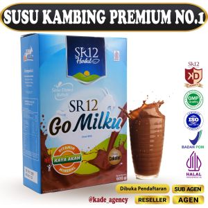 GOMILKU COKELAT SR12 / SUSU KAMBING ETAWA TERBAIK DAPAT MENGATASI KOLESTEROL DIABETES ASAM URAT DLL