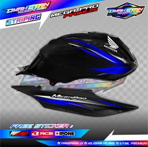 STRIPING VARIASI HONDA MEGAPRO PRIMUS / STICKER LIST VARIASI MOTOR HONDA MEGAPRO PRIMUS