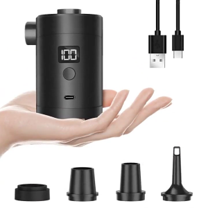 High Speed Portable Air Pumps for Outdoor Gear Accurate Level Indicator with Nozzle Camping Hiking Inflation Tool