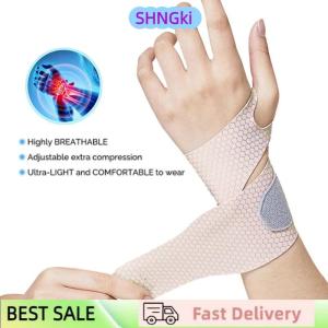 SHNGki 1PCS Adjustable Wristbands Safety Wrist Support Bracer Gym Sports Wristband Carpal Protector Breathable Injury Wrap Band Strap