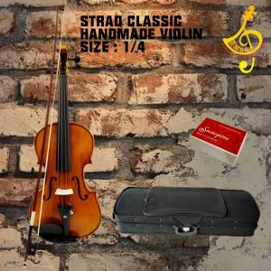 STRAD CLASSIC HANDMADE VIOLIN. Size: 4/43/41/21/41/8