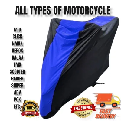 MOTOR COVER FOR NMAX/CLICK/RAIDER/AEROX/BAJAJ/SNIPER/MIO/KAWAZAKI/ETC motor cover WATER REPELLANT/