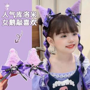 [NHIỀU MẪU] Phụ kiện Kuromi Melody Cinnamoroll cho bé Kẹp tóc Kuromi Túi đeo chéo Kuromi cho bé