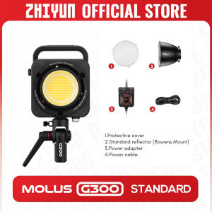ZHIYUN MOLUS G300 300W COB LED Light 2700K-6500K Video Lights APP Control 500W Bi-Color LED Lamp Photography Lighting
