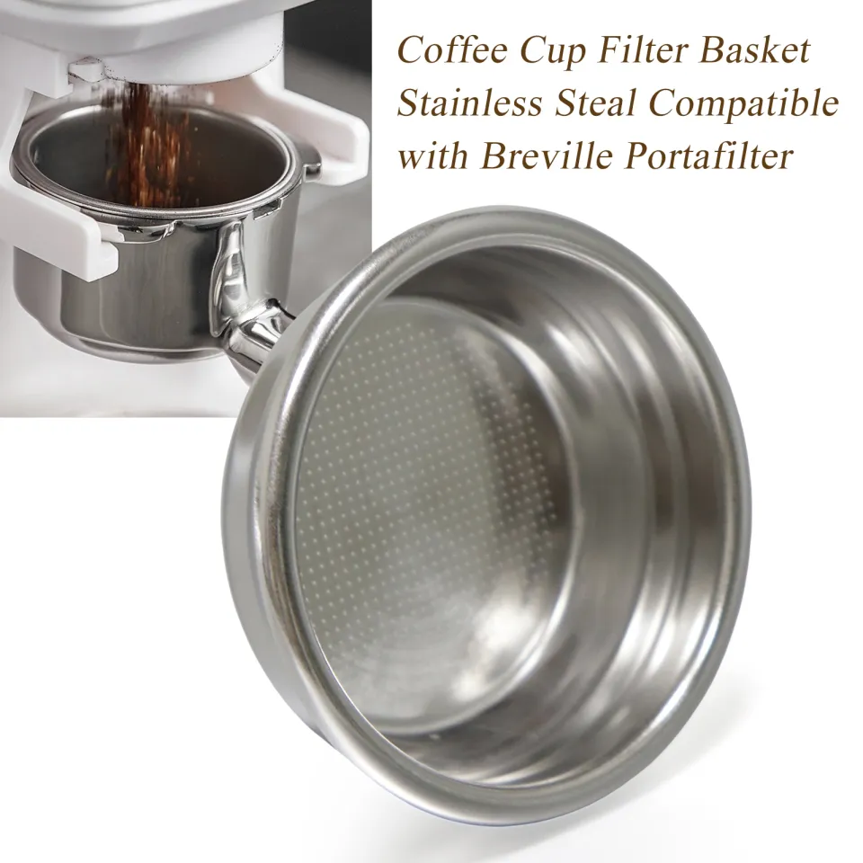 58mm/54mm/51mm Coffee Cup Filter Basket Stainless Steal Compatible with  Breville Portafilter