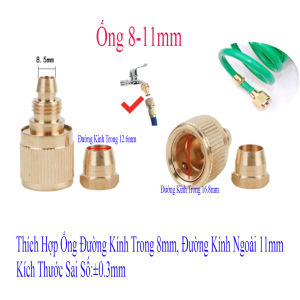 Khớp Nối Nhanh 2 Ống Nhựa Mềm Vòi Xịt Máy Rửa Xe Cao Áp TI0499