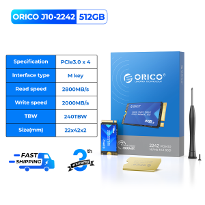 ORICO 2242 M.2 NVMe SATA PCIe 3.0 SSD 1TB 512GB SSD M.2 2242 PCIe Ổ đĩa cứng nội bộ ổ cứng lưu trữ thể rắn cho máy tính xách tay