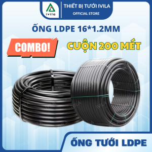 Cuộn 200m Ống LDPE 16*1.2mm Dekko - Ống nước PE phi 16mm - Chất liệu 100% nhựa PE nguyên sinh độ bền cao - Vận chuyển lắp đặt thi công dễ dàng