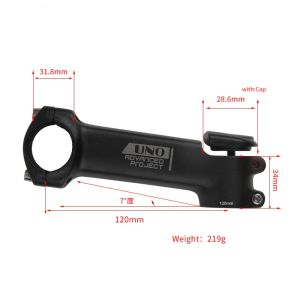 UNO Stem Ultralight 7 Degree 31.8*70/80/90/100/110/120mm Bicycle Handlebar Stem With Stem Cap