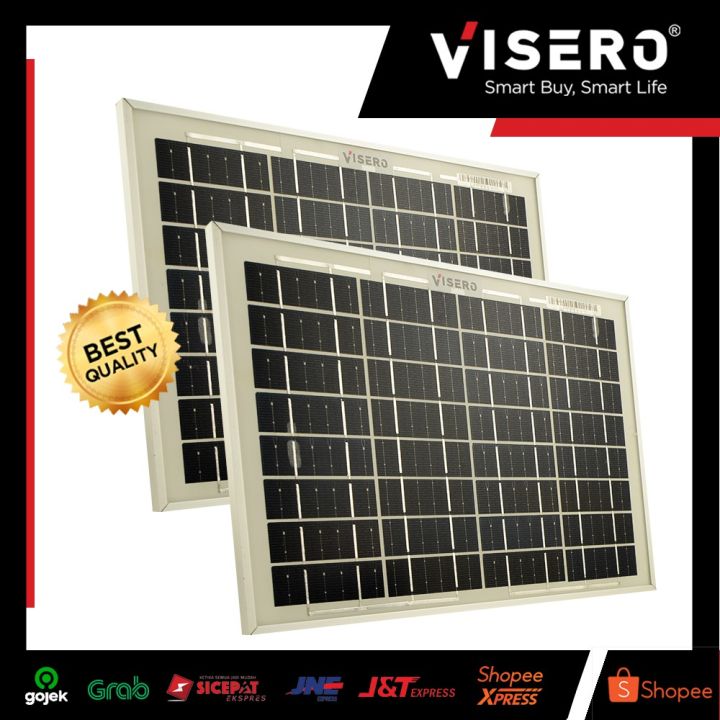 Solar Panel/Solar Cell/Panel Surya Mono/Monocrystalline 50 WP Visero ...