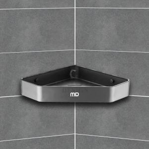 ALUMINIUM GUN METAL COLOURED CORNER BASKET
