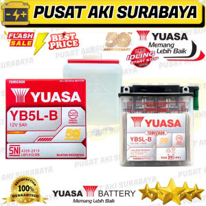 ORIGINAL YUASA YB5LB SEPEDA MOTOR SHOGUN 110 MIO KARBU MIO SPORTY MIO SMILE GM5Z GT6A YT7C MTX5AL YB5L-B