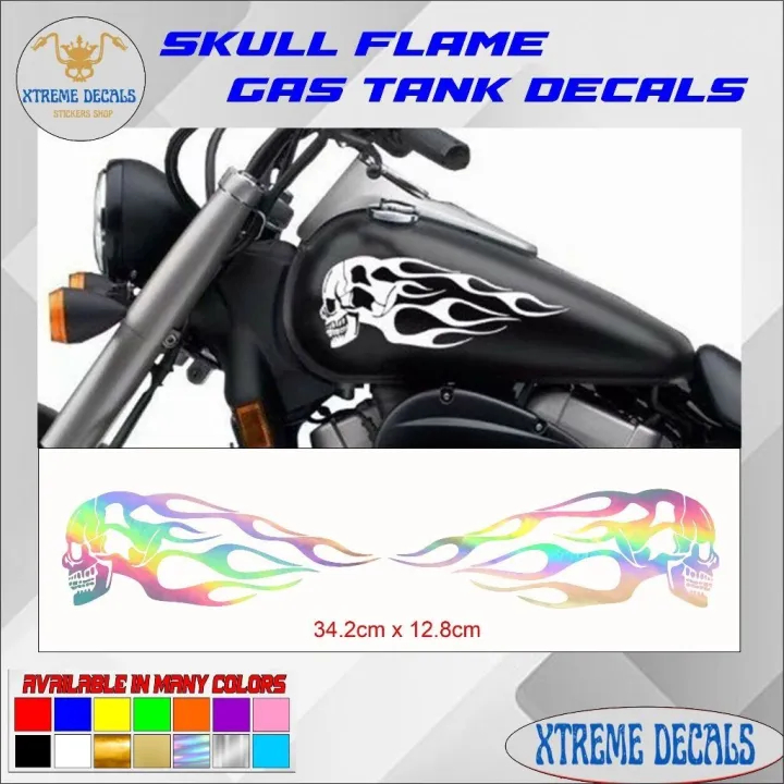 2Pcs%20Universal%20Motorcycle%20Gas%20Fuel%20Oil%20Tank%20Skull%20Flame%20sticker%20waterproof%20-%20Image%203