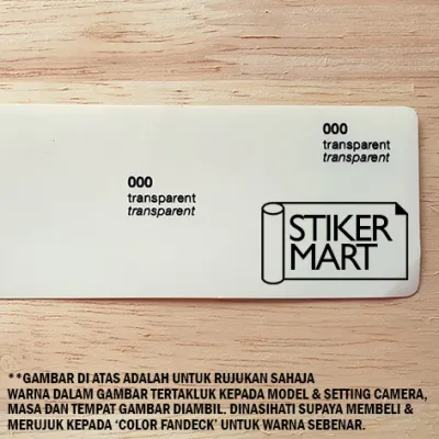 Stikermart Oracal 651 Sticker 1ft x 4ft - Glossy Sticker Car Sticker Signage Sticker Outdoor Sticker Cameo
