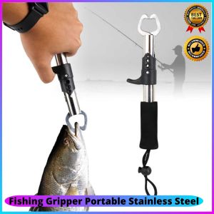 COD TaffSPORT Portable Stainless Steel Fishing Gripper Tool Equipment - YS05 / jepitan ikan stainless steel untuk angkat ikan setelah di pancing mengangkat ikan ukuran besar mancing mengangkat hasil pancing bahan terbaik anti slip mudah dan murah terbaru