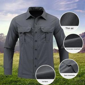 2025 spring summer New Men Lightweight Quick-Drying long sleeved shirts outdoor new men Breathable Sport Sunscreen Hiking Shirt2026