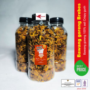 Bawang Goreng Brebes Toples Tanpa Tepung Kwalitas Super Murni bawang goreng premium bawang merah