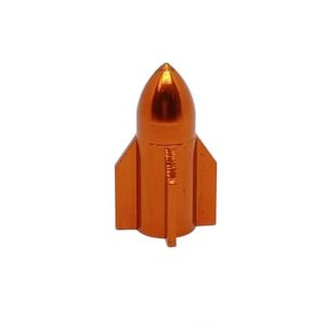 BLACKON Nhiều màu Nắp van lốp xe ô tô Hợp kim nhôm Chống bụi Nắp chống bụi xe máy Nắp đậy kín khí Hình tên lửa Nắp van lốp xe bằng nhôm Lốp Xe Hơi