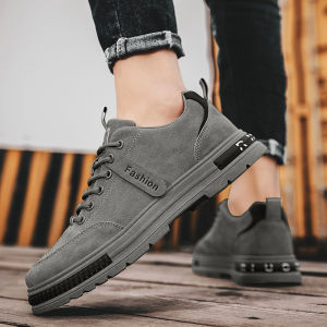 Fashione Living มีจำหน่ายแล้วในกรุงเทพ! รองเท้าผ้าใบส้นแบนผู้ชาย สีดำ สีเทา สีกากี รองเท้าลำลอง รองเท้าทำงาน สไตล์เรียบง่าย เหมาะสำหรับโอกาสต่างๆ