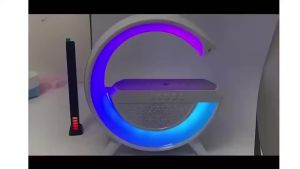BT-2301 Bluetooth Speaker Desk Lamp LED Atmosphere Night Light Smart Wireless Mobile Charger
