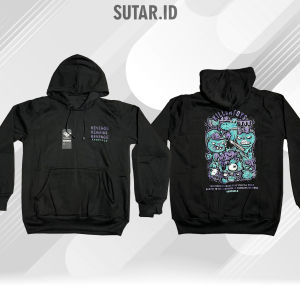 Hoodie Pria Runsbold Hoodie Flecce Hoodie Cowok Sweater Hitam Dewasa