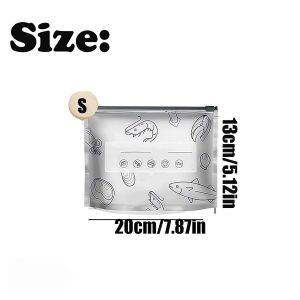 Reusable Aluminum Foil Fresh Keeping Bag Thicken Zipper Food Storage Bag Airtight Zip Lock with Writeable Label for Freezer Veggies Meat Kitchen Household 10Pcs
