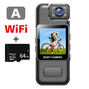 Kebememe Máy ảnh Mini có WI-FI HD siêu nét 4K kỹ thuật số video tay cầm xách tay máy ghi âm thực thi pháp luật 180 ° xoay ống kính thể thao ngoài trời máy ảnh