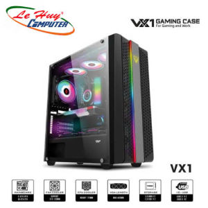 Vỏ Case Chuyên Workstation và Gaming VSP VX1 (Chuyên Main Dual CPU Có sẵn Led RGB)