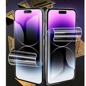 HYDROGEL CLEAR LAYAR IPHONE 15 PROMAX IPHONE 15 PLUS IPHONE 15 PRO IPHONE 15 ANTI GORES BENING PELINDUNG LAYAR DEPAN PLASTIK