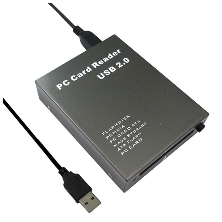 1 PCS USB2.0 PCMCIA Card Reader Card Reader PC Card Reader Aluminum ...