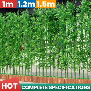 1m/1.2m/1.5m Artificial Green Bamboo | Privacy Screen – Artificial Bamboo Plants for Garden Home and Outdoor Decor