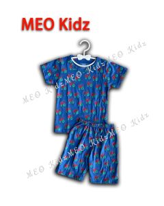 Mini Truck Playset Shirt and Short Pants Kids Baju Budak Lelaki Perempuan Seluar Pendek Umur 1-6Y