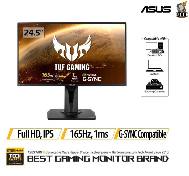 Asus TUF Gaming VG259QR Gaming Monitor 24.5" Full HD, IPS, 165Hz, 1ms ...