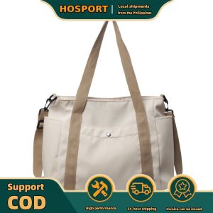 【HOSPORT】 Womens Canvas Shoulder Handbag Large Capacity Tote Shoulder Bag for Work Travel