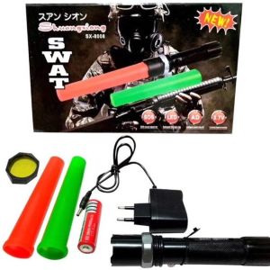 Senter police swat SX-8008 led cahaya terang 8008
