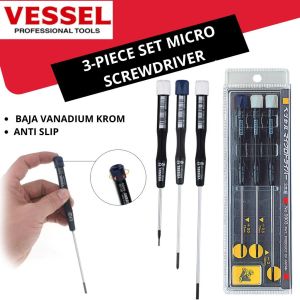 Vessel 3-Piece Micro Screwdriver Set No.9903E - 9900E 3 pc. set