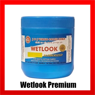 J&J Virgo Sales Corp. Wetlook Premium Silkscreen Rubberized Textile Printing Ink