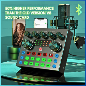 COD TaffSTUDIO Mixer USB External Sound Card Bluetooth Amplifier  V8S / mixer audio mini 4 channel murah cuci gudang ashley 6 channel 12 channel 8 channel 2 channel buetooth behringer betapo original bekas baretone buat sond miniatur karoke panggung