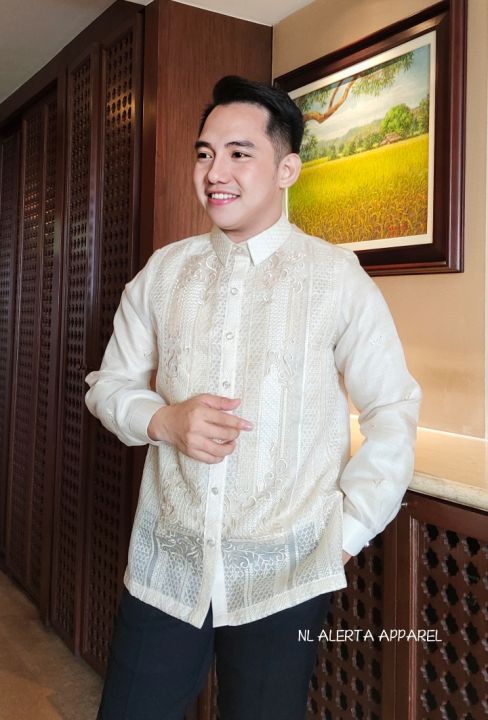 PURE EMBROIDERED COCOON BARONG FOR MEN | Lazada PH