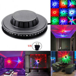 Angelila LED Party Lights DJ Strobe Dancing Lighting RGB Colorful Sunflower UFO Mini LED Stage Light Bar Disco Spotlight Home Party DJ KTV Club Pub Decoration