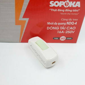 Công Tắc Điện Treo Quả Nhót Dạ Quang 5A NDQ-3 và 16A NDQ-4 SOPOKA (1 cái)