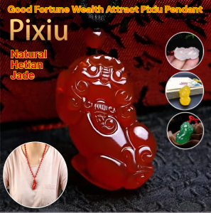 Pixiu Fortune Wealth Attract Pendant Jade Necklace Personalized Trendy Pendant Fashion Jewelry Accessory