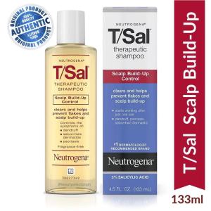 【Expiry：AUG/2027】Neutrogena T/Sal Therapeutic Shampoo for Scalp Build-Up Control with Salicylic Acid 133ml | 4.5oz