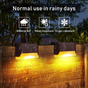 Solar Stair Light Waterproof Outdoor Garden Passage Courtyard Terrace Guardrail Step Light Landscape Light